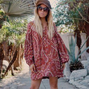 *SOLD* Spell and the Gypsy City Lights Auburn Tunic Dress
